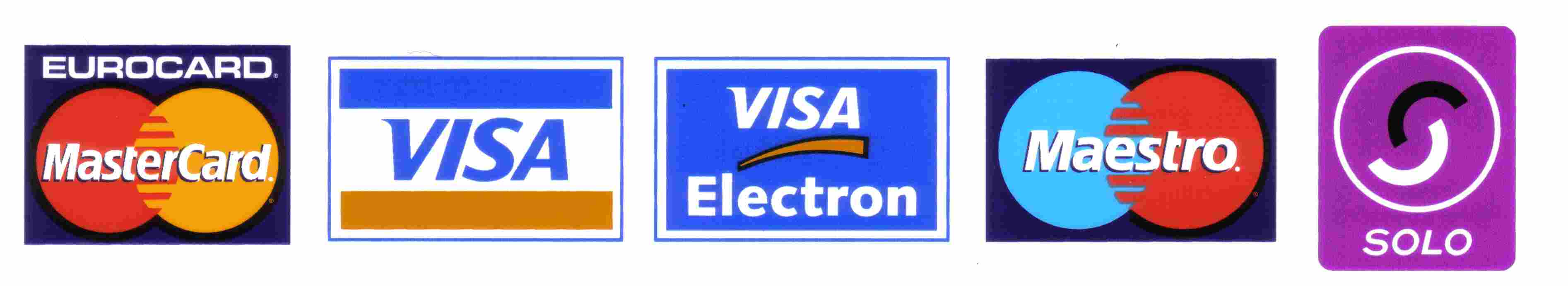 We Accept Major Credit/Debit Cards